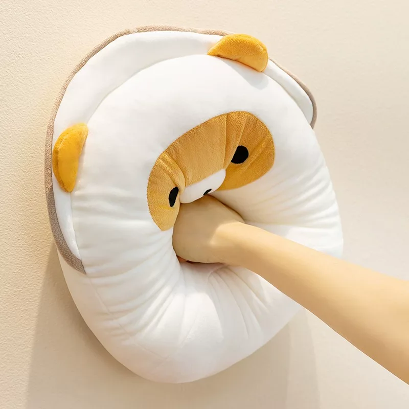 35-55cm Rilakkuma Kiiroitori Plush Pillow Cute Round Stuffed Doll Office Chair Waist Pillow Soft Sofa Back Cushion Birthday Gift view 3