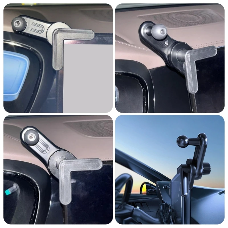 A70F Essential Car Screen Support Rack Extendable Base with Adjustable Height Feature for Safe and Convenient Screen Access