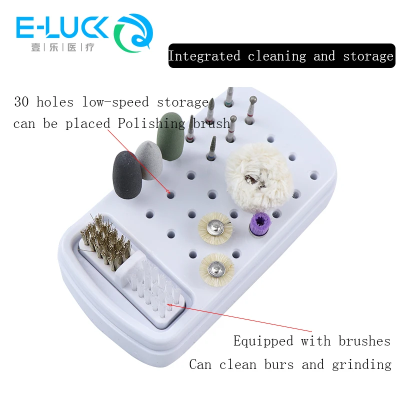 

Dental Sterilization Box Diamond Burs Holder Disinfection Storage Box brushe Sterilizer Case Box Dentist Tool 30Holes