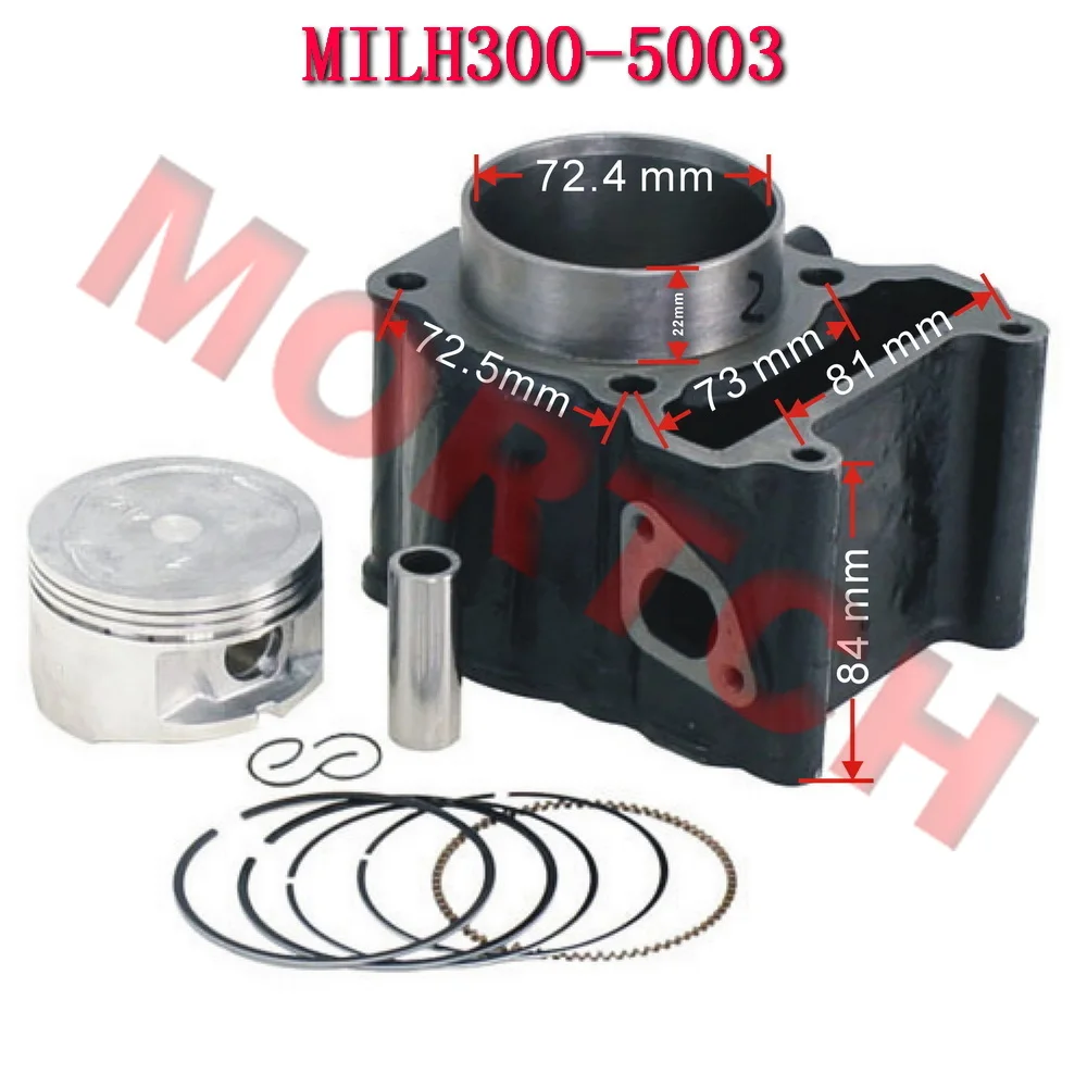 73mm 300cc Water Cooled Cylinder Assy for Linhai LH173 VOG Linhai Manco talon Scooter Go Kart Buggy ATV Jinlang