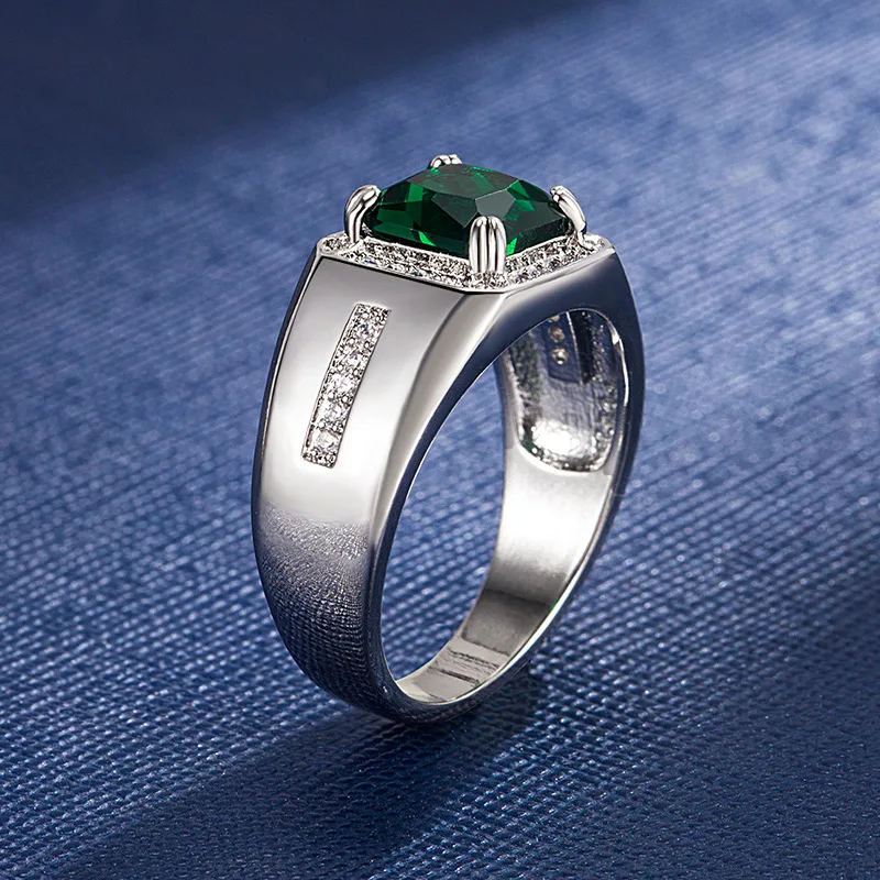 FUIHETYS 925 Silver Jewelry Ring for Women Men Accessories with Zircon Gemstone Finger Rings Wedding Party Bridal Gift Wholesale