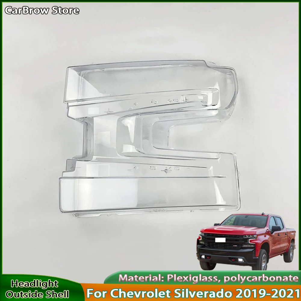 

Headlamp Lamp Shell Transparent Lens For Chevrolet Silverado 2019-2021 Front Headlight Cover