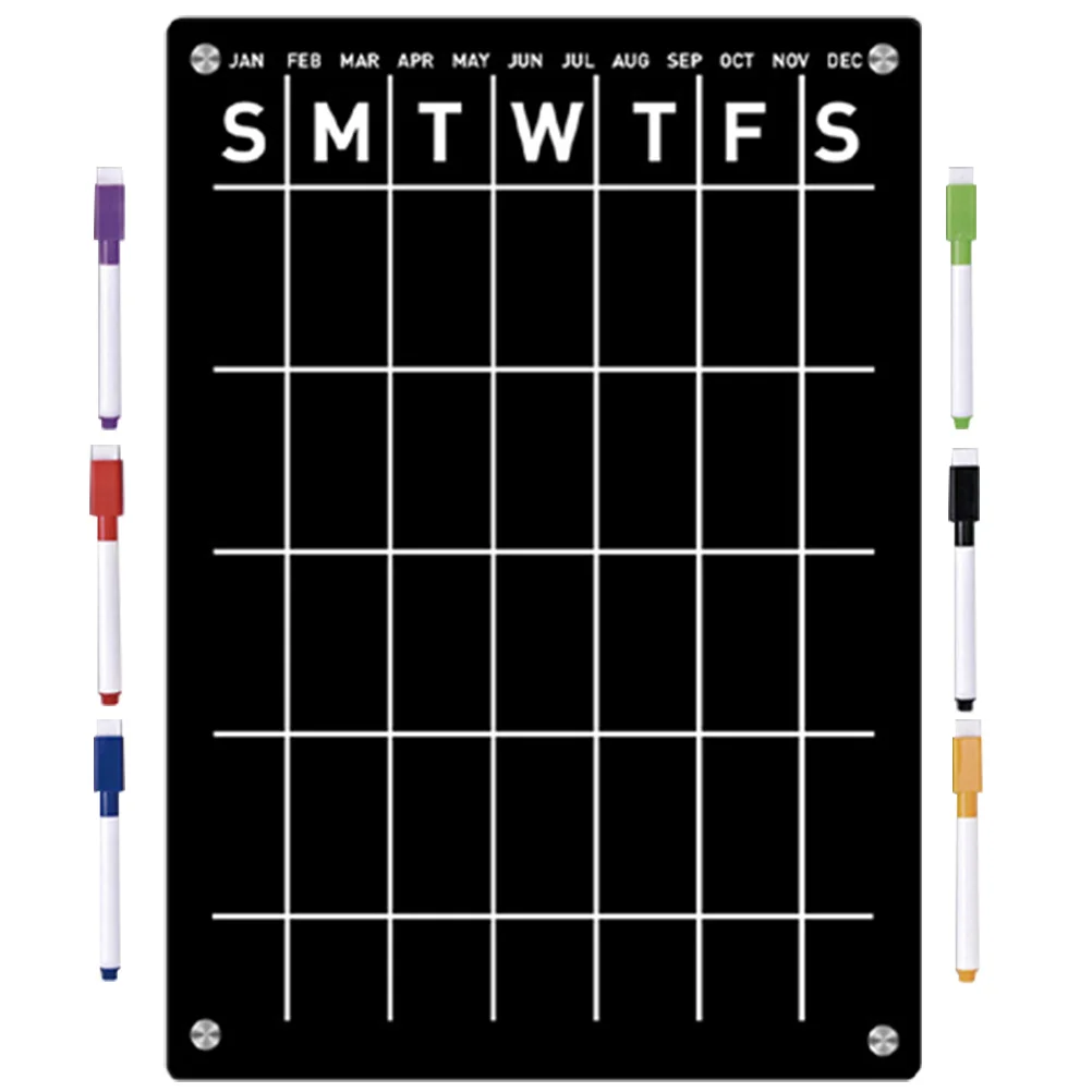 1Set Magnetic Message Board Refrigerator Planning Whiteboard List Plan Magnet Memo Writing Board List Plan Magnet