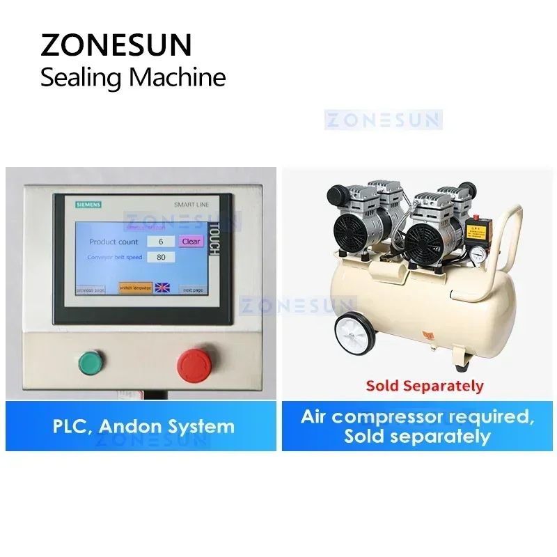 ZONESUN ZS-YG11U Macchina automatica per sigillare profumo per la crimpatura dello spruzzatore e l'anello del collare che pressa le bottiglie personalizzate dei fiale