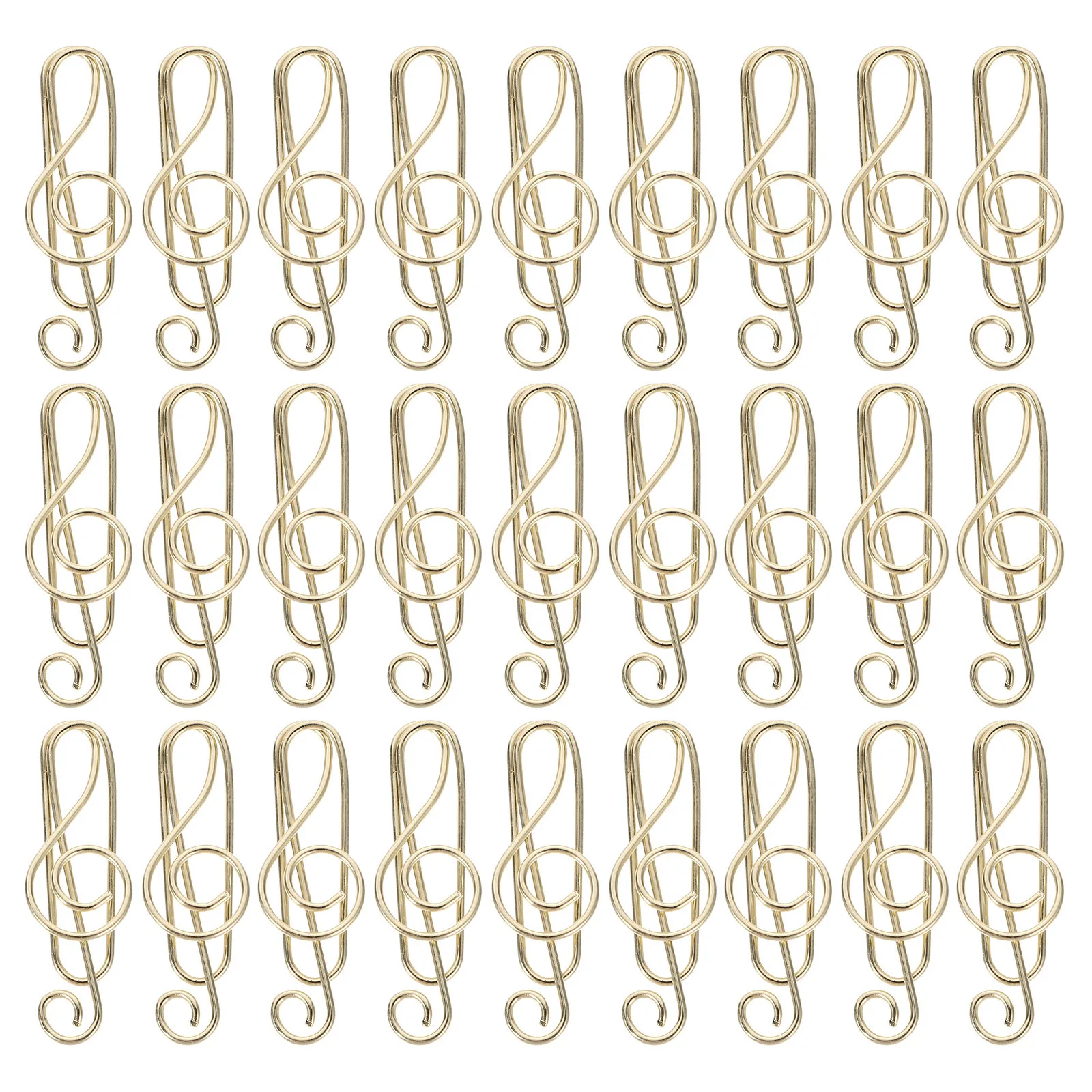 50Pcs Musical Note Paper Clips Heavy Duty Metal Bookmarks for Files Documents Scrapbooks Calendars Office Organization Tools