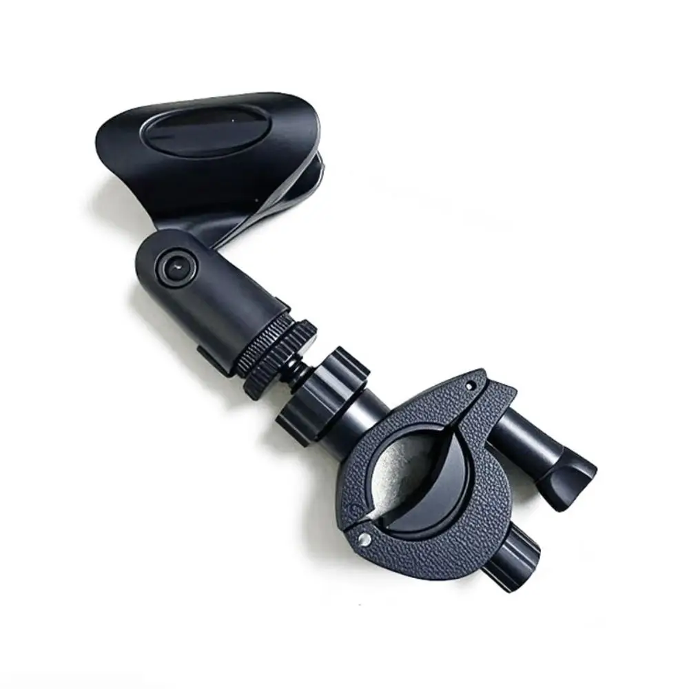 Compact Plastic Microphone Extension Clip Flexible Stable Wireless Mic Holder Mounting Hardware Tripod Clamp Rack