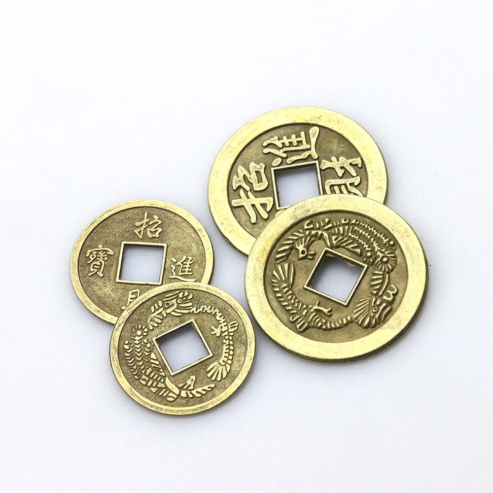 10/20pcs Chinese Copper Coin Craftsmanship Feng Shui Attracts Wealth and Treasures Retro Collection Antique Souvenirs