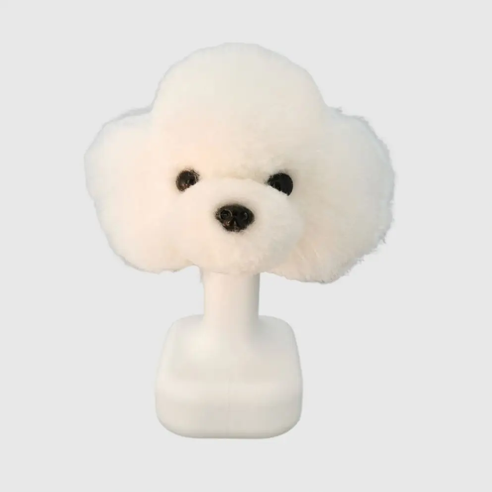 

Pet Head Wigs Model Head Hair for Dog Model Canine Grooming Mannequin for Pet Grooming Practice