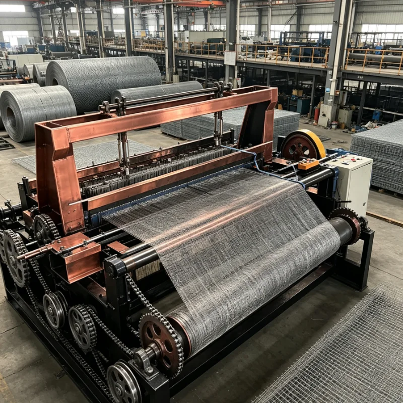 Customized Fully Automatic High-Speed Diamond Mesh Fence Making Machine Chain Link Double Cyclone Net Weaving Machine/wire Fence