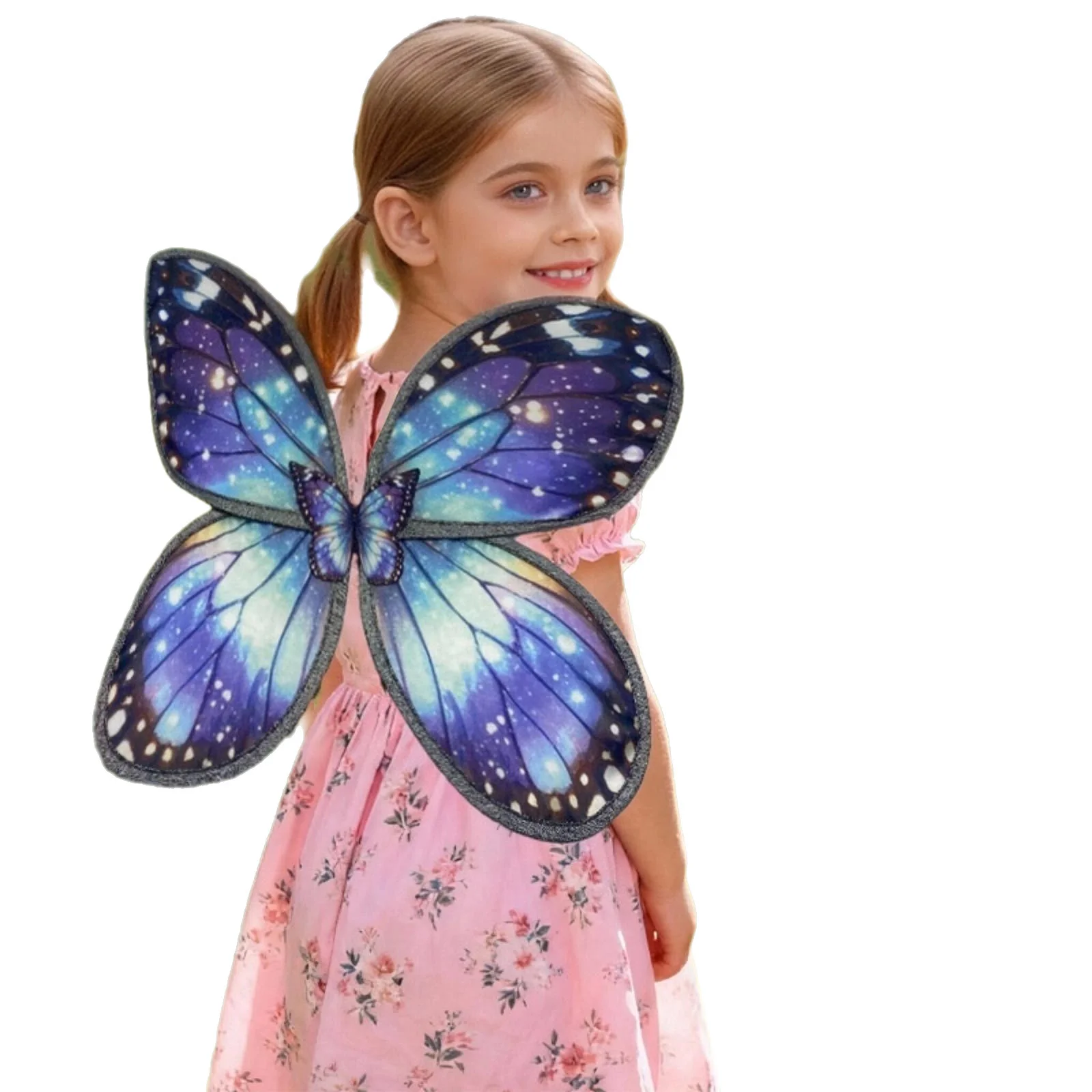 1Pc Vlindervleugels Gedrukte Engelenvleugels met Elastische Band Festival Decoraties Rekwisieten Toneelvoorstellingen voor Halloween Kerstmis