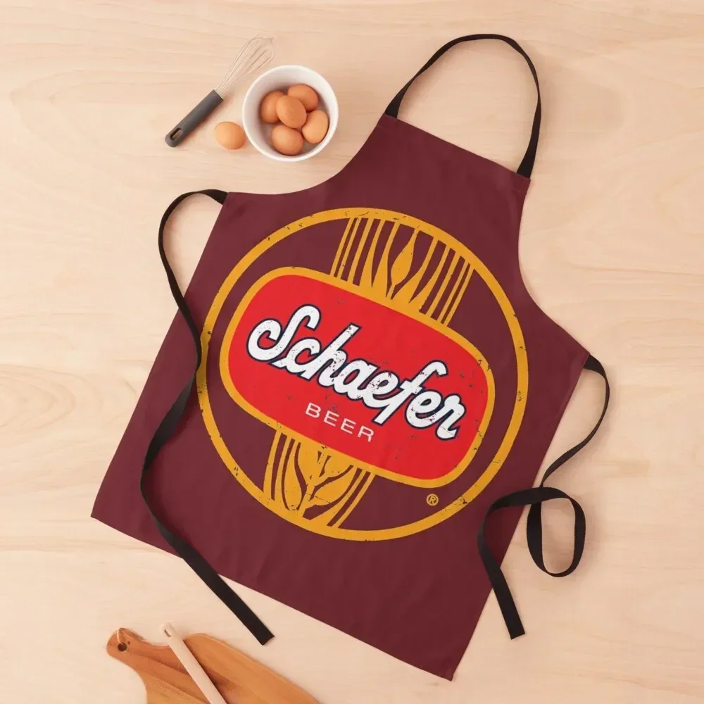 

Schaefer Beer Shirt Apron Kitchenware Restaurant Household Items Kitchen Women's Home Clothes Apron