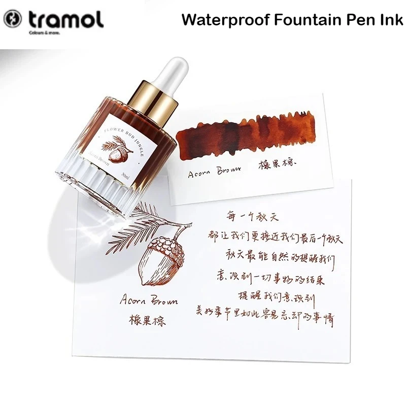 

Tramol 5 Colors 30ml Fountain Pen Ink Calligraphy Dip Pens Ink For JINHAO Hongdian Majohn Office School Supplies Stationery