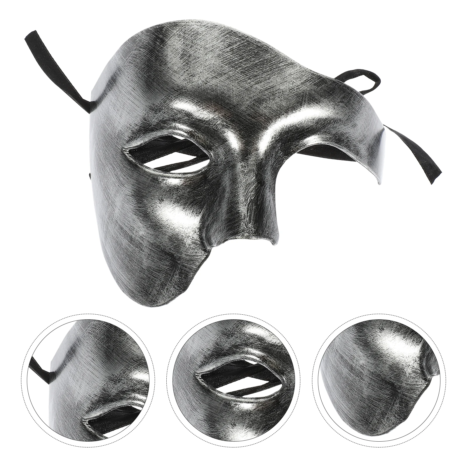 

Delicate Half Face Lightweight Portable Masquerade Mask For Halloween Party Festival Cosplay Ball Birthday Decorative