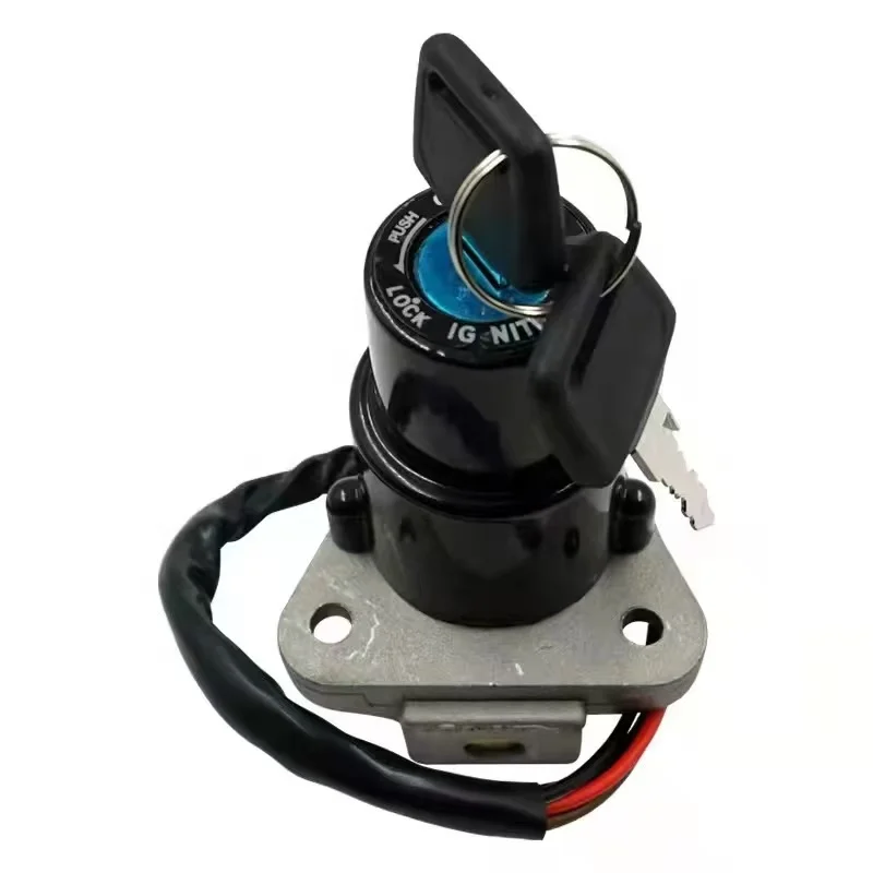 Para Kawasaki KLR-650 KLR 650 KLR650 1987-2007: Cerradura de encendido para motocicleta con juego de llaves, cerradura eléctrica de puerta, 6 cables