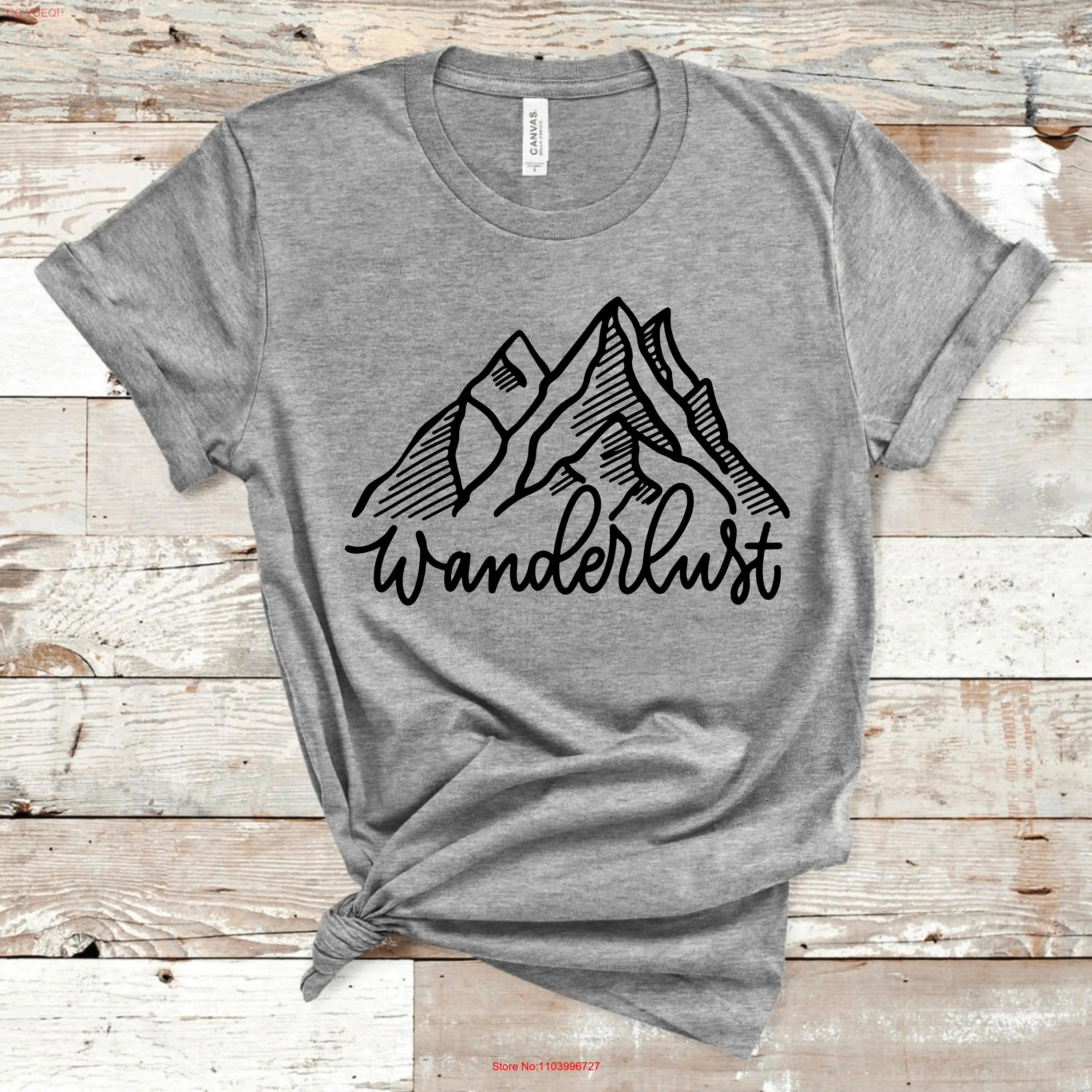 WanderlusT T Shirt Glamping Camping Hiking Backpacking Adventure Outdoor Explore Traveler Top Mountain Nature