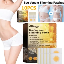 10Pcs Honeybee Venom Drainage Patches Long Lasting Belly Slimming Patch Body Shaping Lose Weight Detox Sticker for Female Male