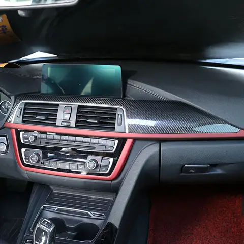 For BMW 3 4 Series 3GT M3 M4 F34 F30 F32 F36 F80 F82 F83 Real Carbon Fiber Car Full Interior Kit Sticker Panel Car Accessories