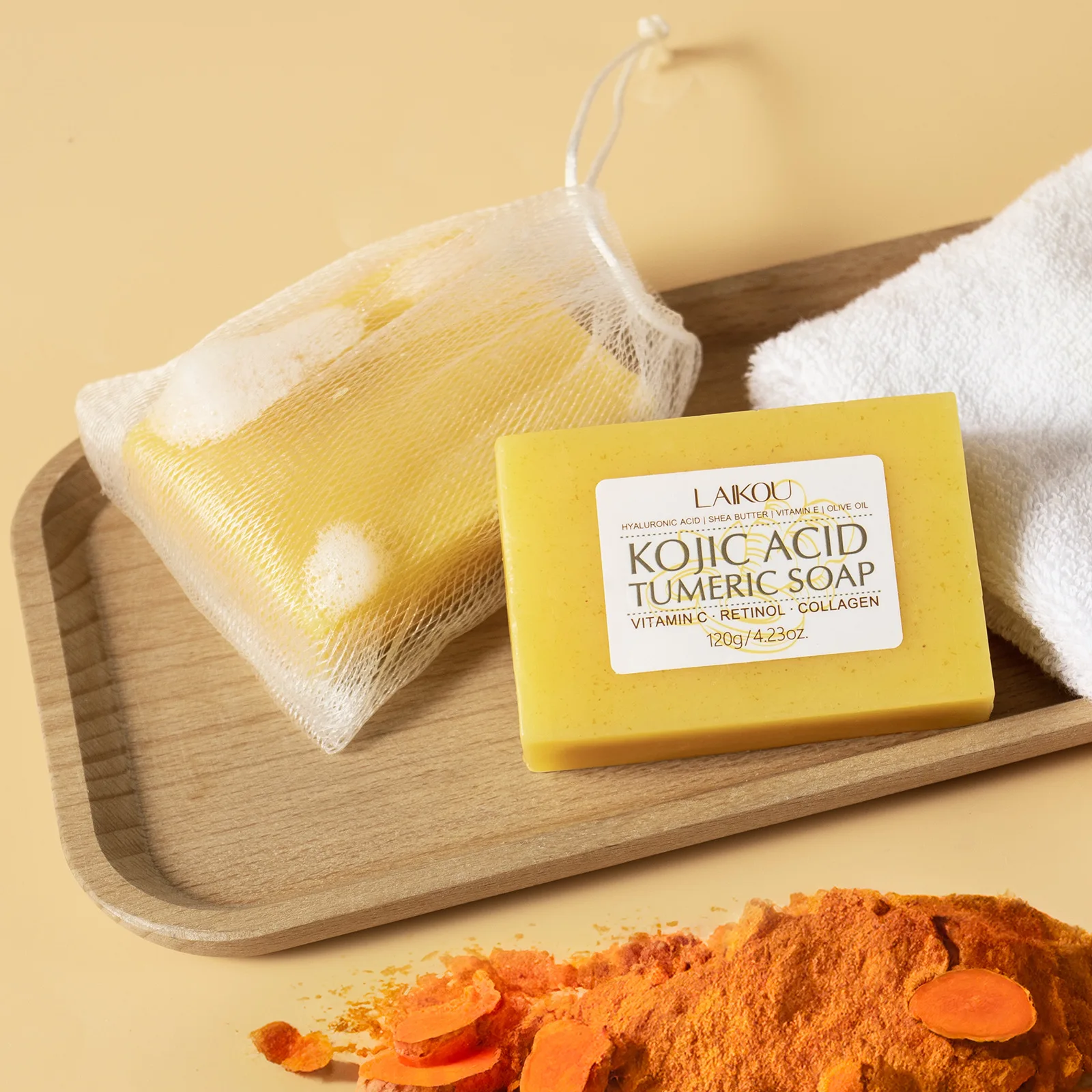 Kojic Acid Soap - LAIKOU Kojic Acid Facial Soap Face
