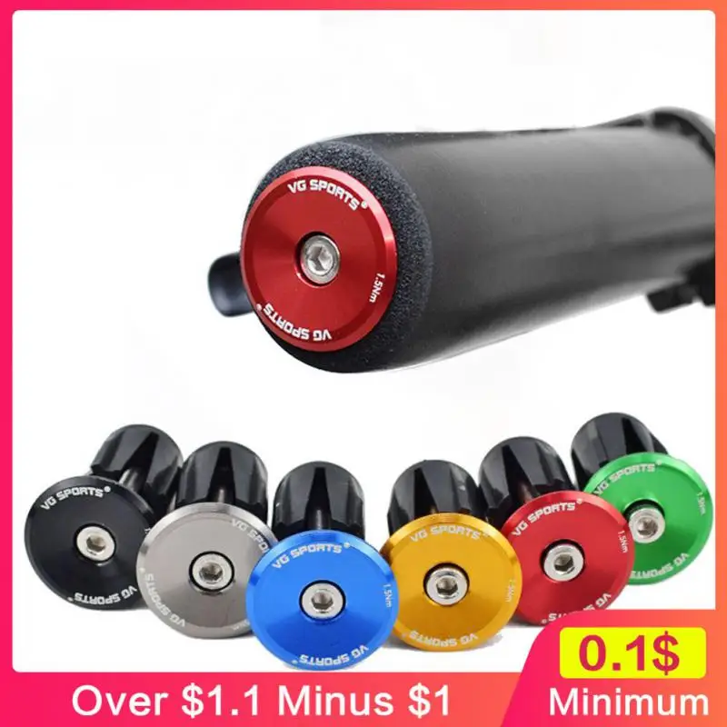 Handle Bar End Cap Ultra Light Aluminum Alloy Bicycle Accessories Bike Grip Cover Colorful 6 Colors Bike Accessories Durable