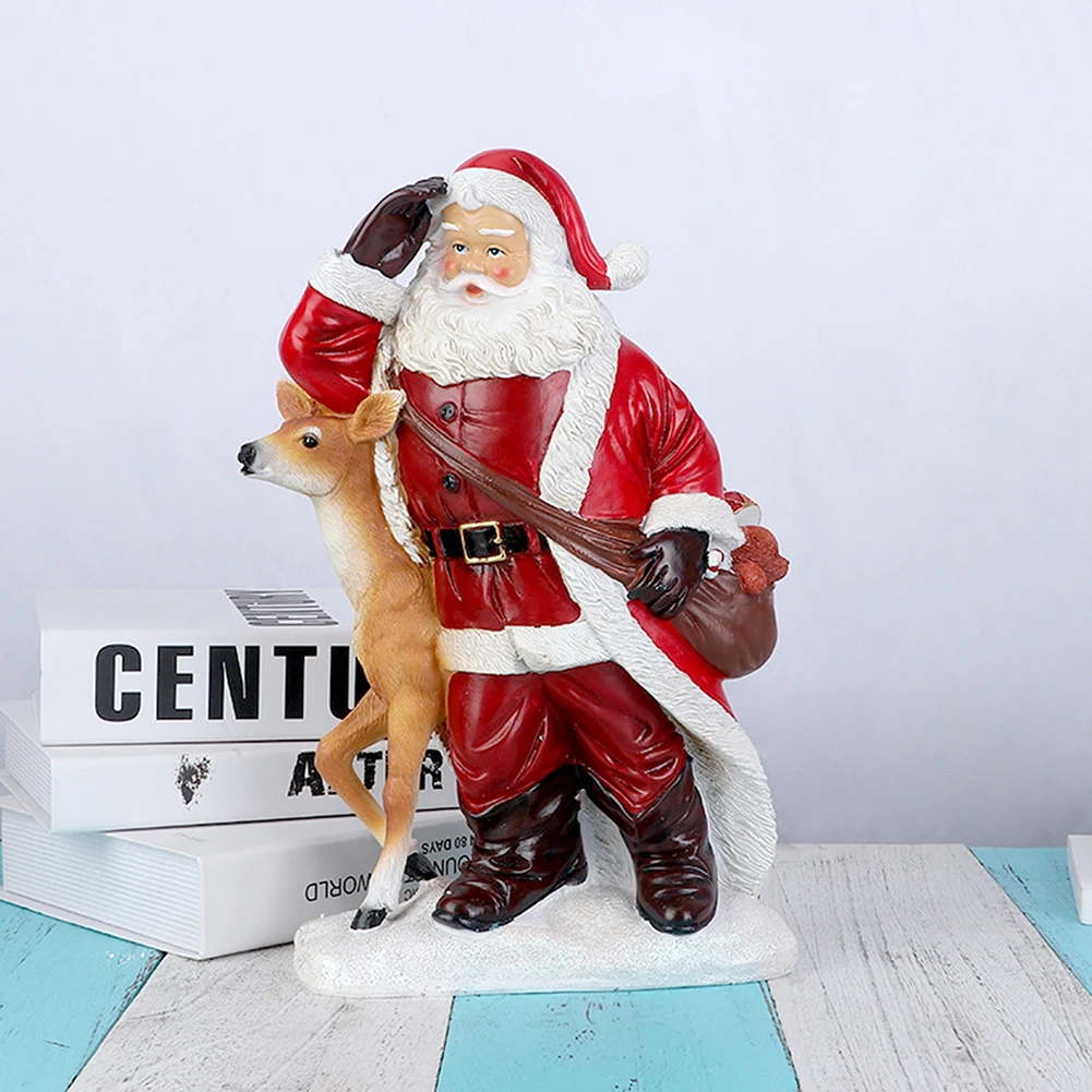 Household Santa Clauses Doll Delicate Fashionable Christmas Artwares For Office