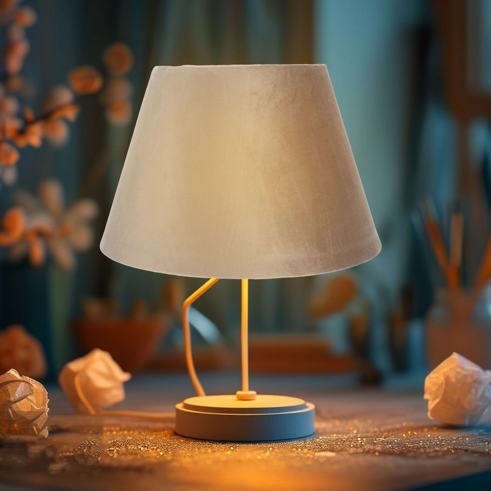 

Lampshade Replacement Decorative Light Cover For Bedroom Table Floor Lamp Soften Eye-Caring Design Easy Install