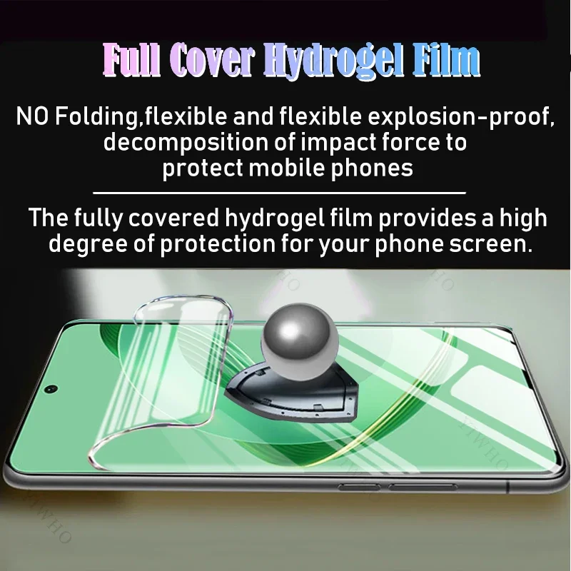 4-1psc Transparent Film Safety Hydrogel Film for Huawei Nova 11 SE BON-AL00 Screen Protector Protective Front Not Tempered Glass