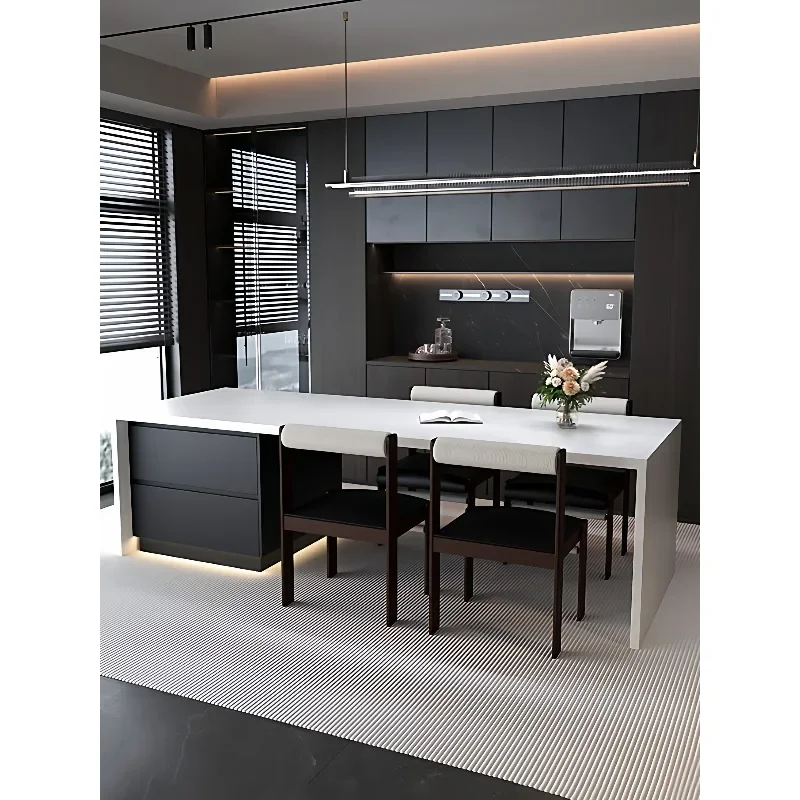 Dining table integrated water bar table household open kitchen inverted guide table