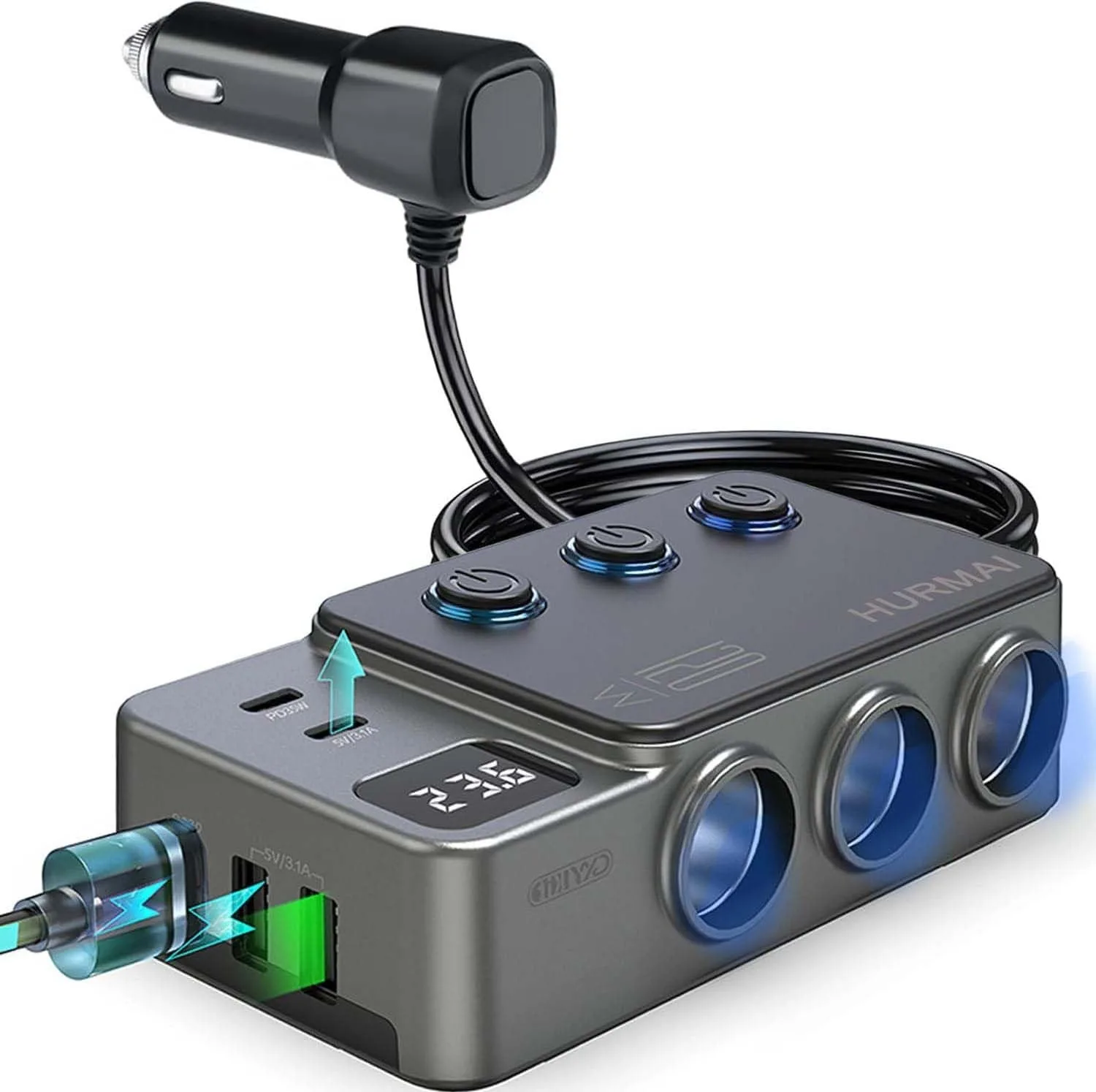 8 In1 Car Charger C… - image