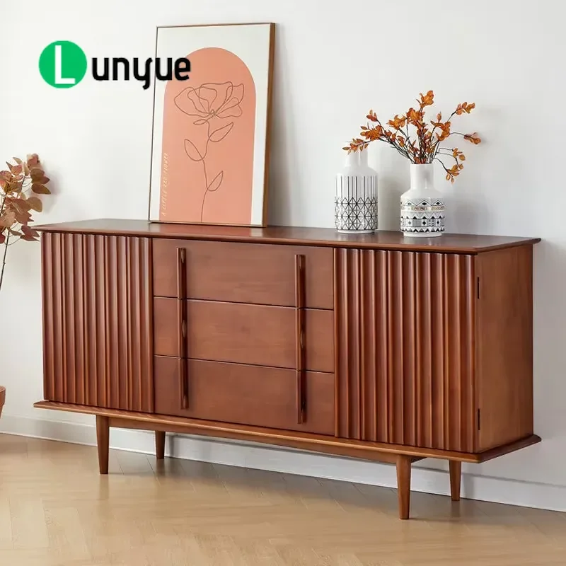 Solid Wood Boxwood Side Cabinet Nordic Antique Style Moisture Proof Mildew Resistant Small Chinese Furniture for Restaurant