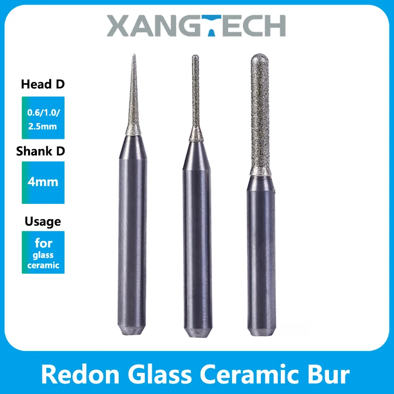 

Redon Milling Cutters for Glass Ceramic Dental Cad/Cam Drill Redon Lithium Disilicate Burs D4