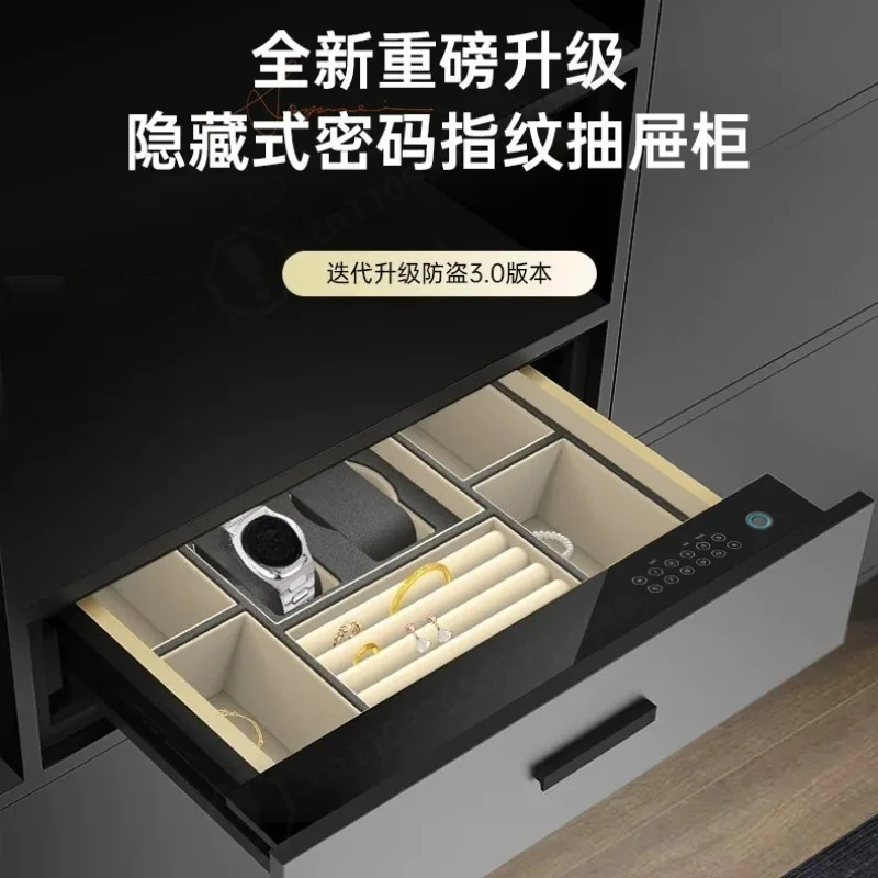 Drawer Safe Secure Steel Fingerprint & Digital Lock with Electronic Deposit Hidden Safe
