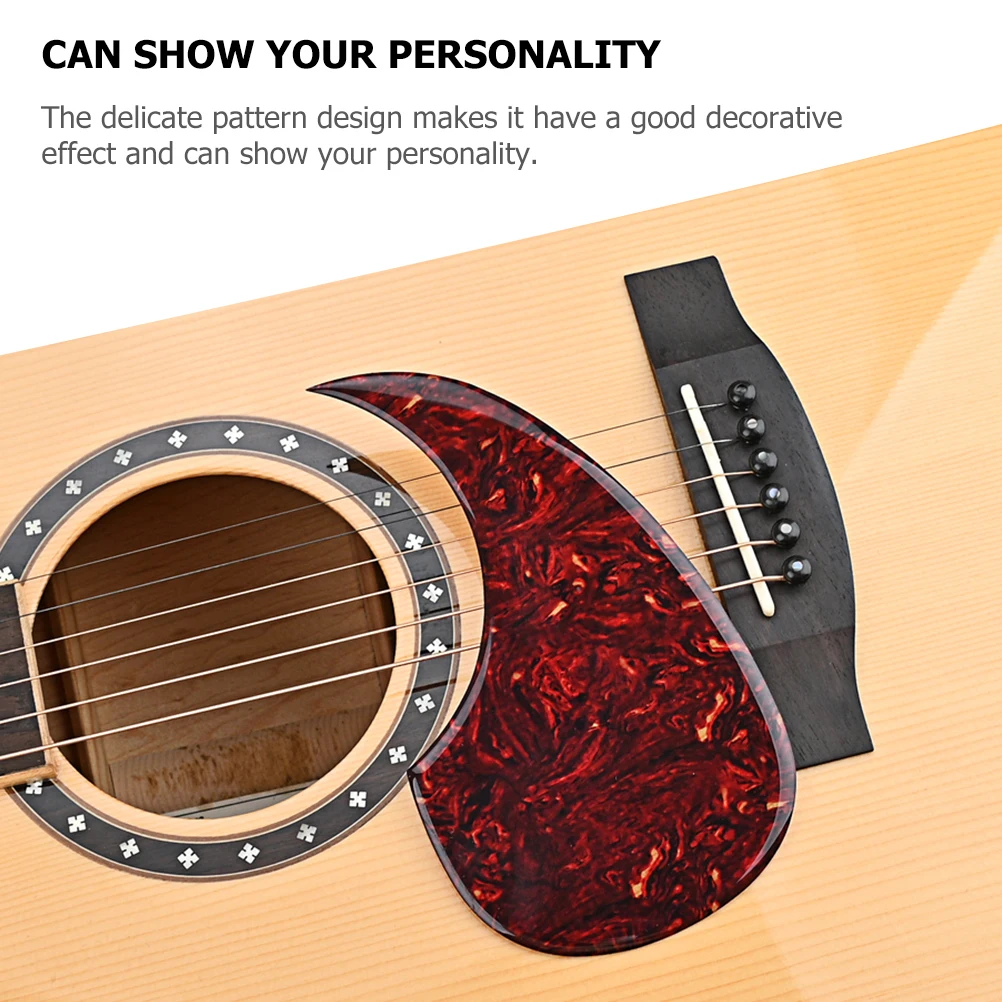 

Guitar Pickguard Acoustic Electric Self adhesive Accessories Anti Scratch Smooth GQ457 Parts Protector Sticker Folk Guitar