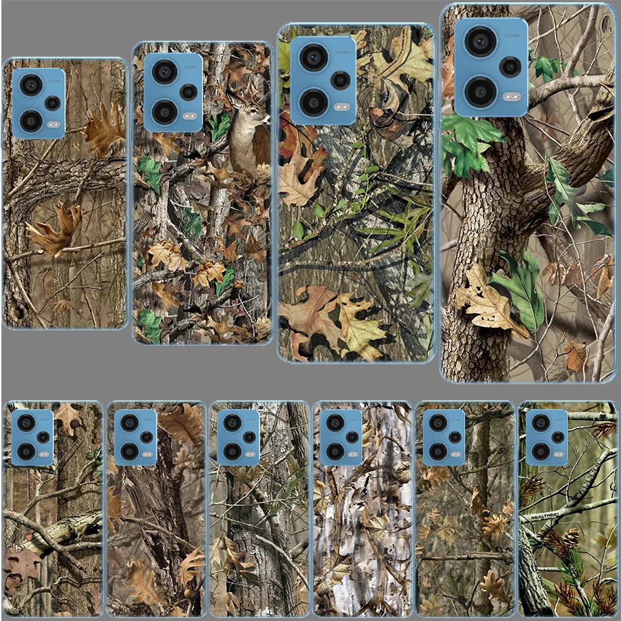 Realtree Real Tree Camo Funda For Redmi Note 13 Pro+ 5G Plus 12 12C 10 10C 10A 9 9T 9C 9A 8 8A 7 7A K70 K60 K40 K20 Pro 6 6A TPU