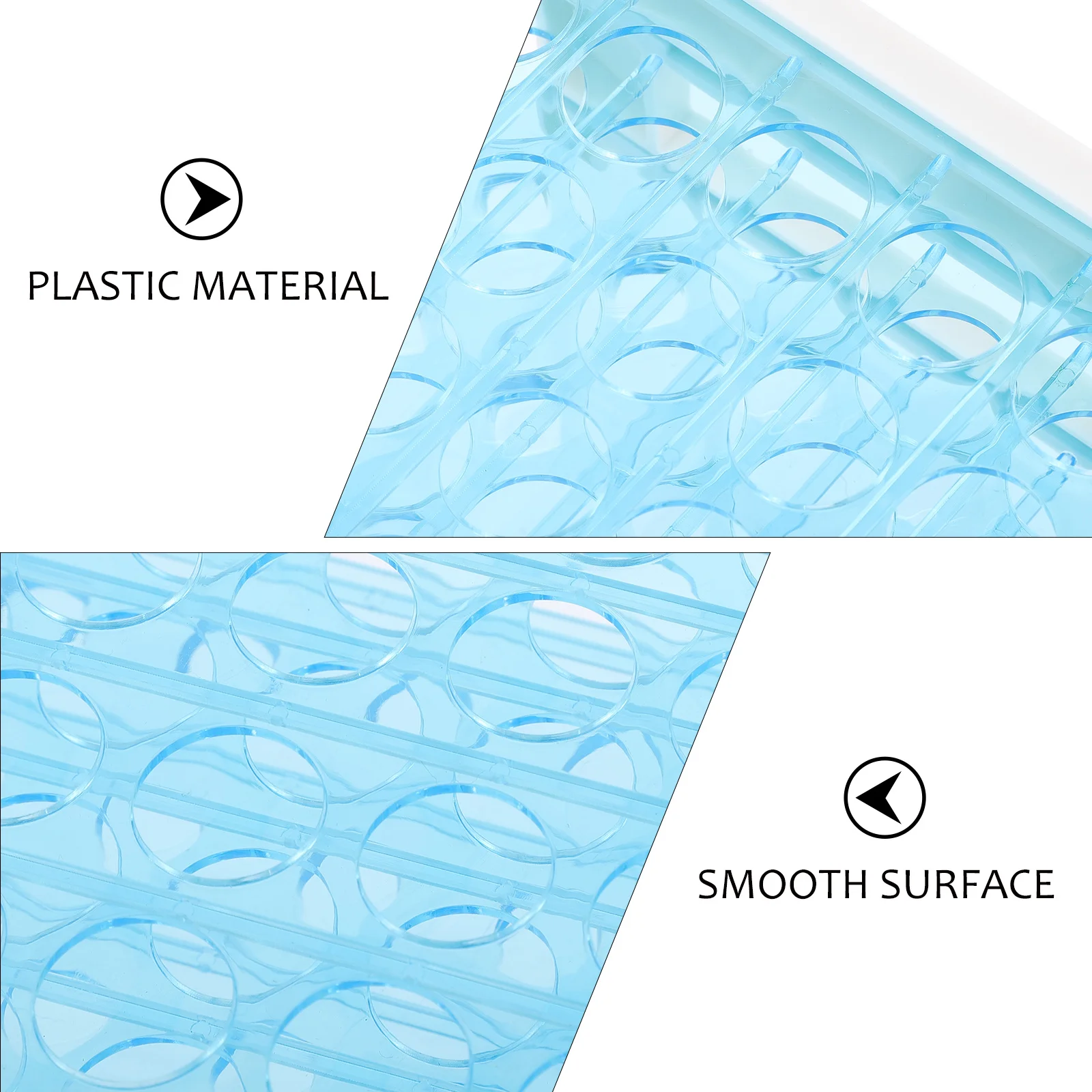 

2Pcs Test Tube Rack Durable Plastic Lab Organizer for Schools and Research Labs Multipurpose Tube Holder Throat Test Kit