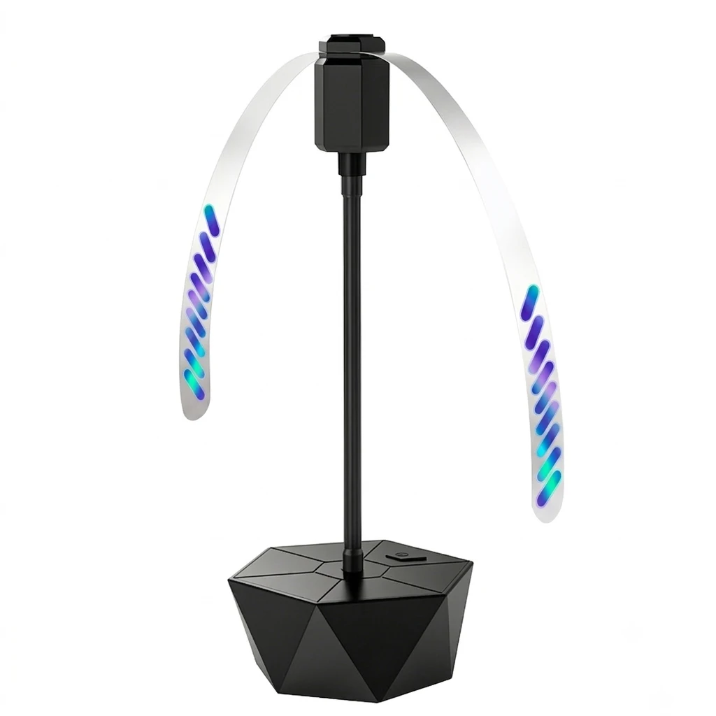 Desktop-Mückenabwehrventilator, in jedem Winkel klappbar, um Fliegen und Mücken zu vertreiben, geeignet für Picknicks und Grillabende.