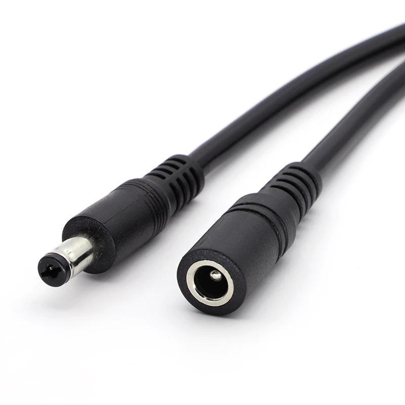 1/2/5Pcs 18AWG 5,5x2,1mm DC Männlich oder Weiblich Power Stecker Kabel Jack Adapter Stecker 12V 10A Netzteil Kabel DIY Für CCTV LED – Detail 4