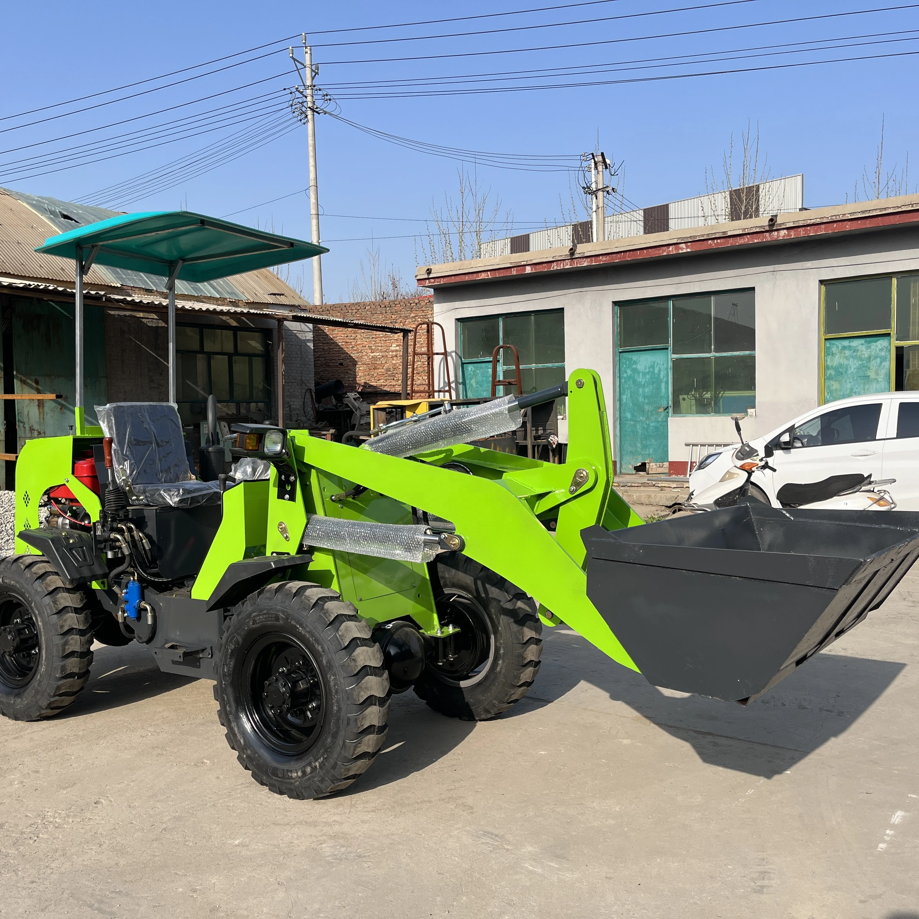 18h.p 25h/p 32h p wheel loader small electric construction skidsteeerloader tractor shovel