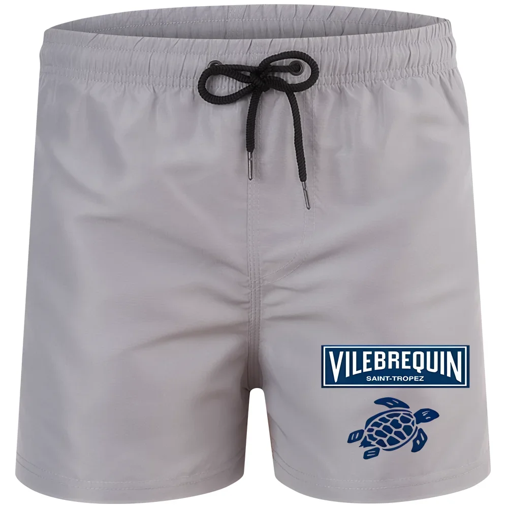 

2025 new luxury beach shorts quick-drying men's swimsuit summer swimming trunks sports fitness running three-quarter pants men's