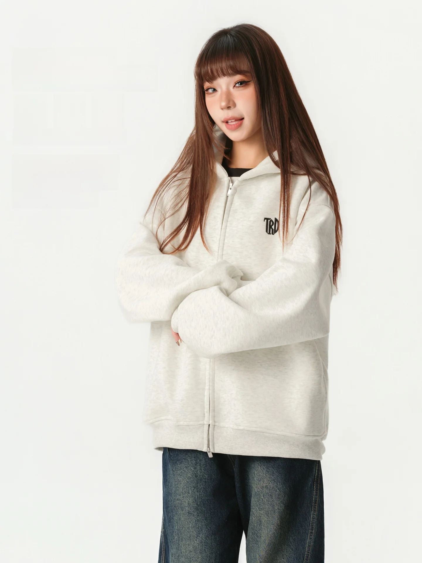 

Вышитая толстовка-худи на молнии, новая коллекция весна-осень, парная одежда, модный дышащий хлопковый кардиган