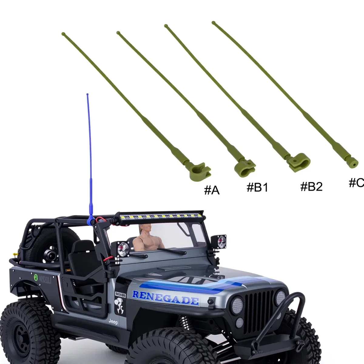 

Nylon Simulation Antenna Decoration Signal Line for 1/8 1/10 RC Crawler Car TRX4 TRX6 Axial SCX10 90046 D90 D110 TF2 RGT Tamiya