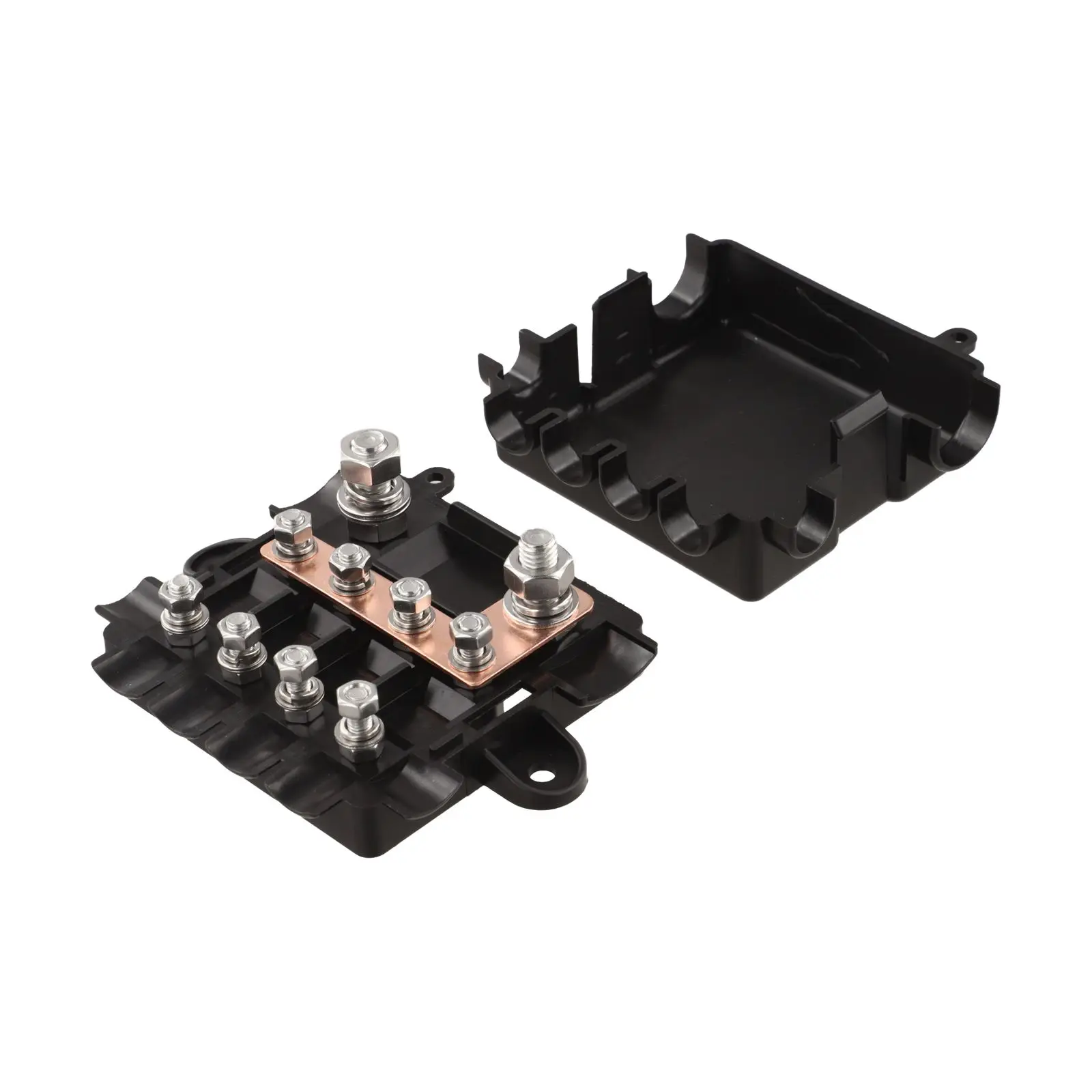 For Electrical Systems 5-way Fuse Box Power Distribution 115*94.8*37mm 12V And 24V Applications 200 A For MIDI Fuses