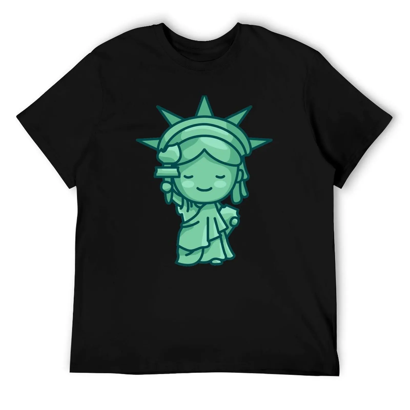 

Statue of Liberty comic. T-Shirt t shirts cotton 100% man t shirt heavy cotton T-Shirt