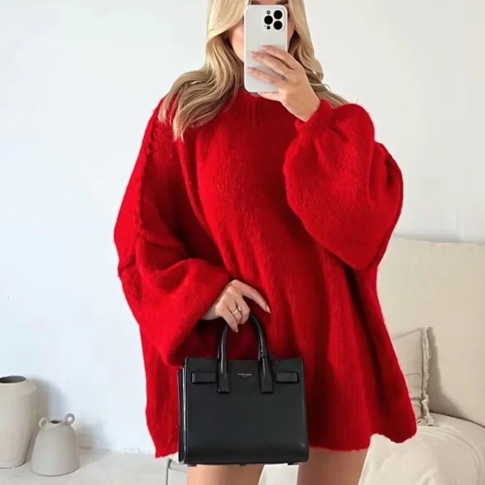 Casual Hollow Out Solid Sweater Women Knit Long Sleeve O-neck Heart Female Pullover 2024 Spring All Match High Street