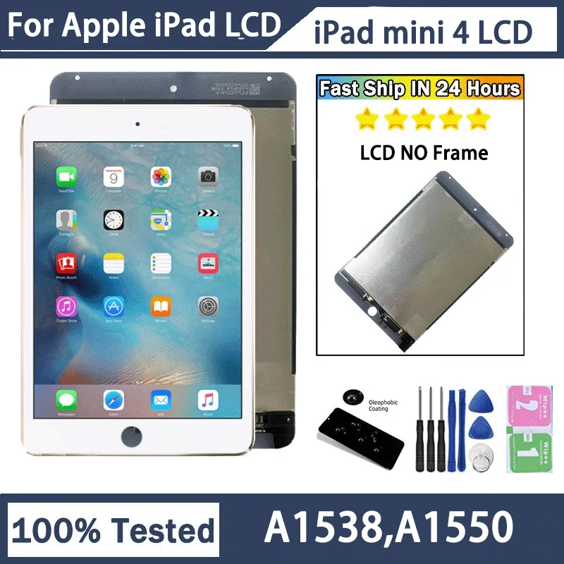 

Pop 7.9“inch New For Apple Ipad Mini 4 LCD A1538 LCD Display Touch Screen Digitizer Panel Assembly For IPad Mini4 A1550 Display