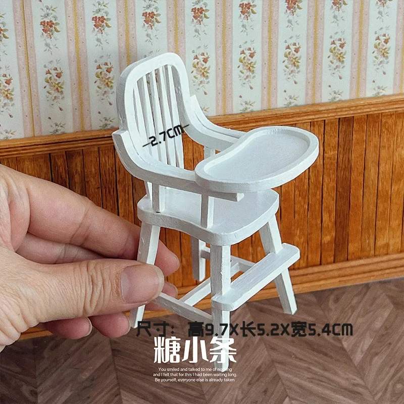 Miniature Dollhouse Furniture Miniature Chairs End Table Chair Bjd New Diy Miniature Dollhouse Decoration Accessories