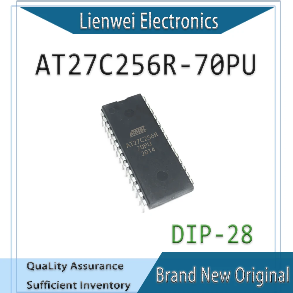 

100% New AT27C256R AT27C256R-70PU AT27C256 IC Chipset DIP-28