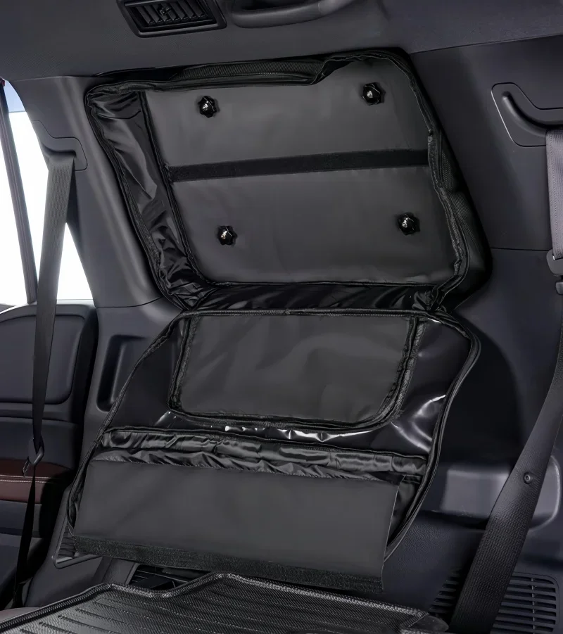 سيارة الباب الخلفي نافذة جانبية حقيبة التخزين صالح لتويوتا برادو LC250 2024-2025 تعديل صندوق السيارة حقيبة التخزين الملحقات الداخلية #3