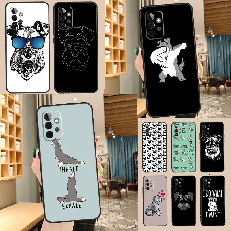 الكرتون شنوزر الكلب القضية لسامسونج غالاكسي A14 A34 A54 A52S A12 A22 A32 A52 A72 A13 A33 A53 A73 A31 A51 A71