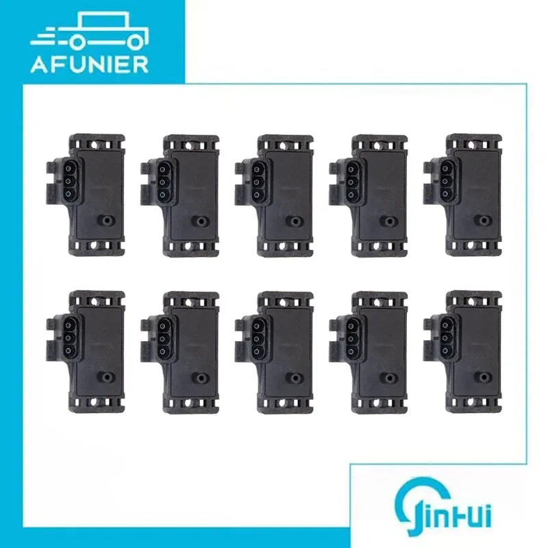 10Pcs MAP Intake Air Pressure Sensor Turbo Boost For Opel Renault Volvo With Plug Connector Pigtail OE No.:12247571,16009886