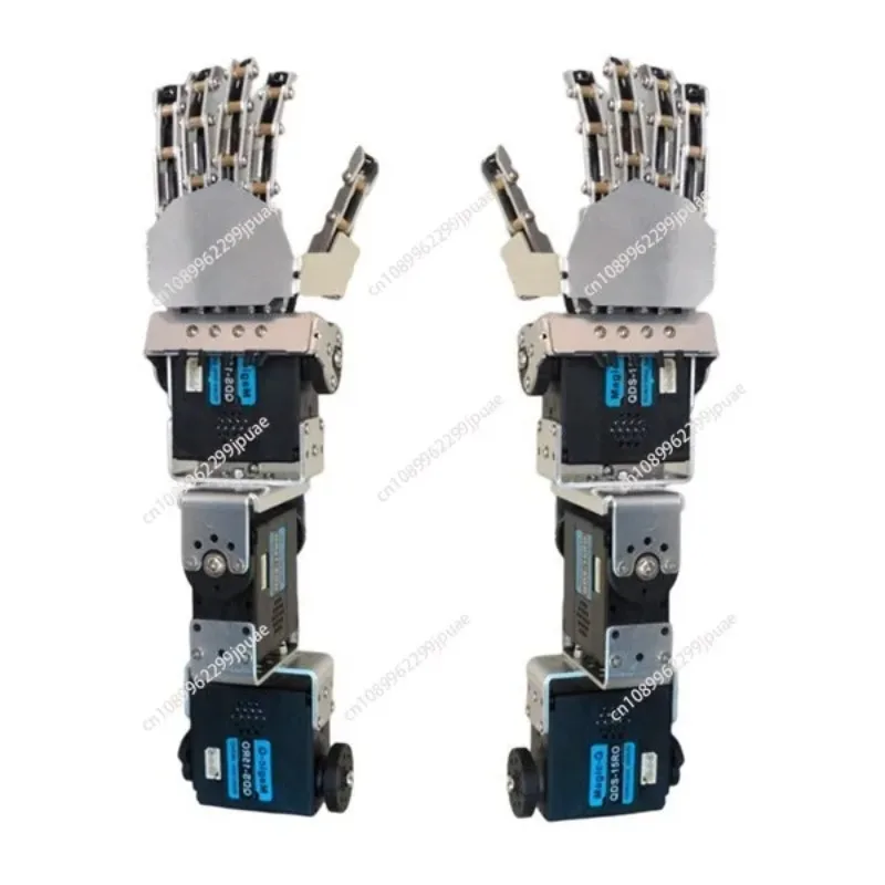 Humanoid Biped Robot Arm 3DOF Metal Mechanical Palm With 5 Fingers Bionic Manipulator For DIY Robotics STEM Project